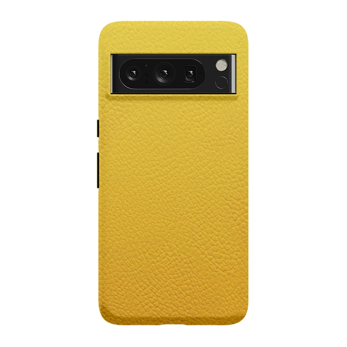 Pixel 8 Pro StrongFit Yellow Leather by JohnnyVillas