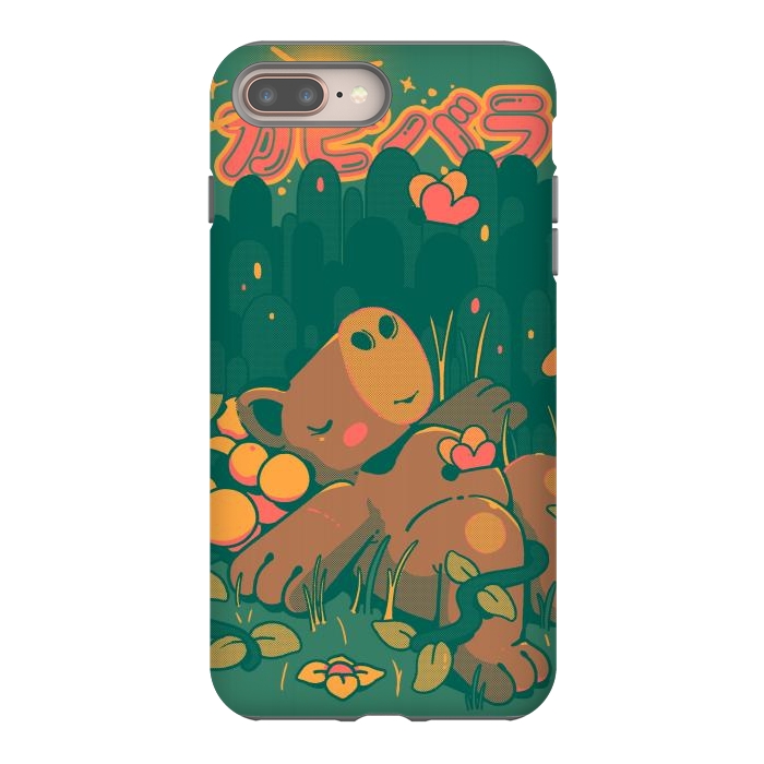 iPhone 7 plus StrongFit Nature Capybara Vibes by Ilustrata