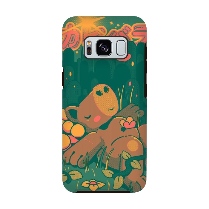 Galaxy S8 StrongFit Nature Capybara Vibes by Ilustrata