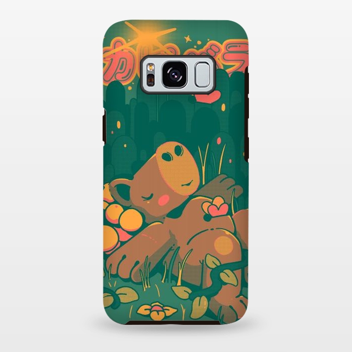 Galaxy S8 plus StrongFit Nature Capybara Vibes by Ilustrata