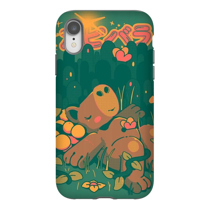 iPhone Xr StrongFit Nature Capybara Vibes by Ilustrata