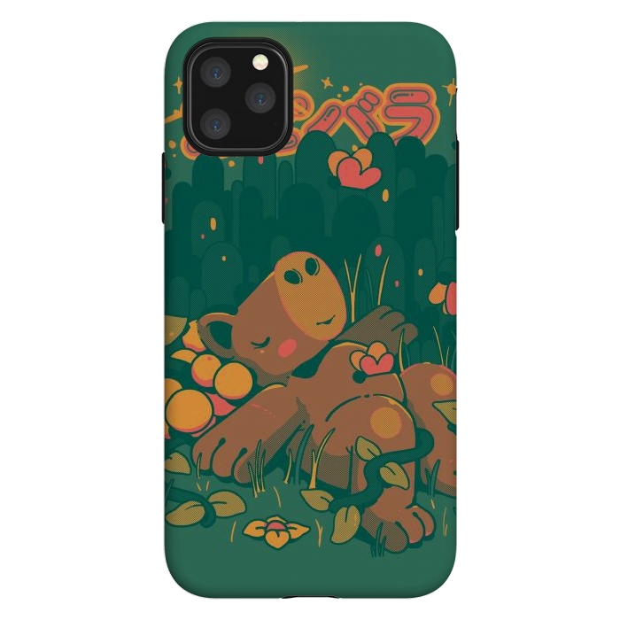 iPhone 11 Pro Max StrongFit Nature Capybara Vibes by Ilustrata