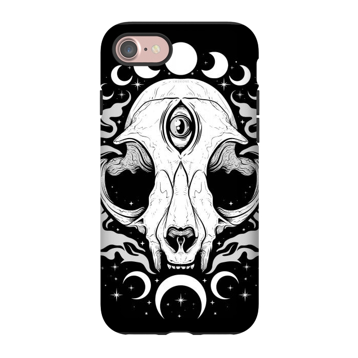 iPhone 7 StrongFit Occult Moon Cat by LM2Kone