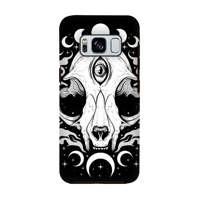 Galaxy S8 StrongFit Occult Moon Cat by LM2Kone