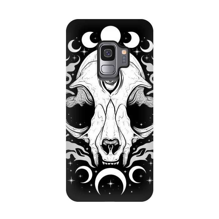 Galaxy S9 StrongFit Occult Moon Cat by LM2Kone