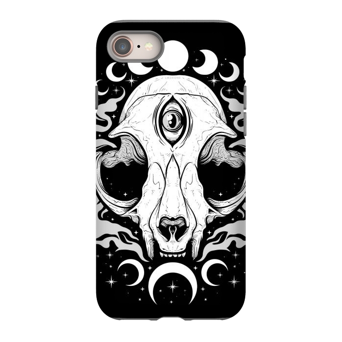 iPhone 8 StrongFit Occult Moon Cat by LM2Kone