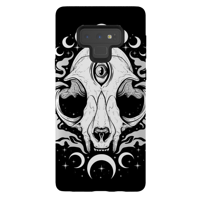 Galaxy Note 9 StrongFit Occult Moon Cat by LM2Kone