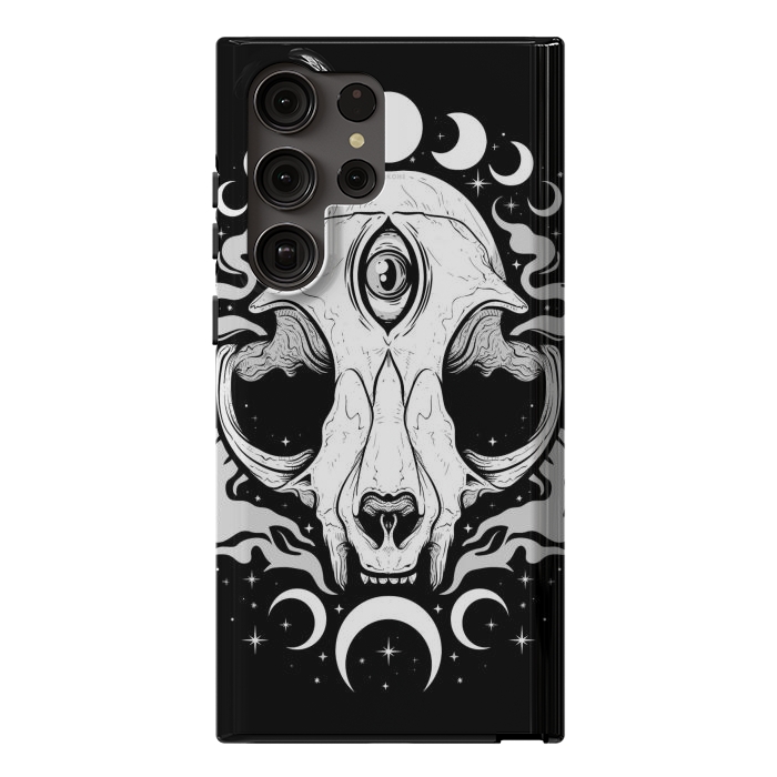 Galaxy S23 Ultra StrongFit Occult Moon Cat by LM2Kone