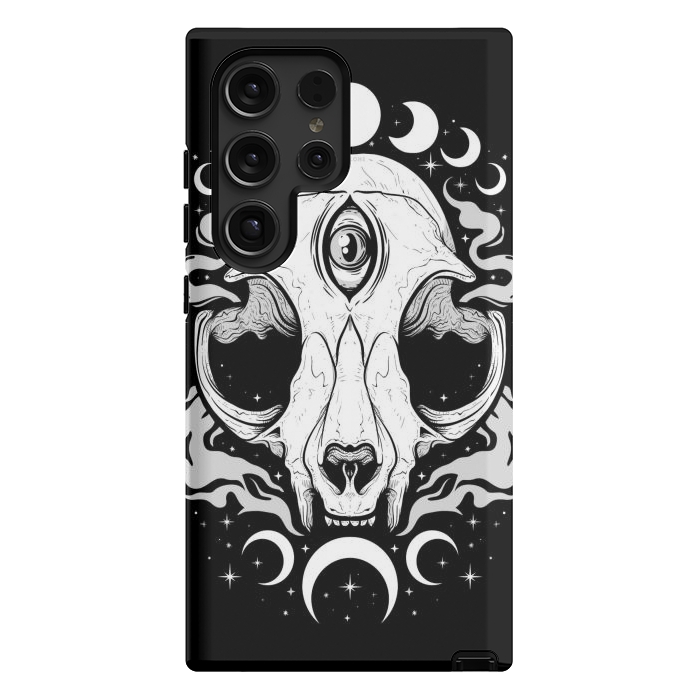 Galaxy S24 Ultra StrongFit Occult Moon Cat by LM2Kone