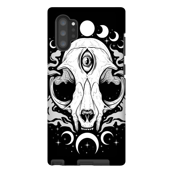 Galaxy Note 10 plus StrongFit Occult Moon Cat by LM2Kone