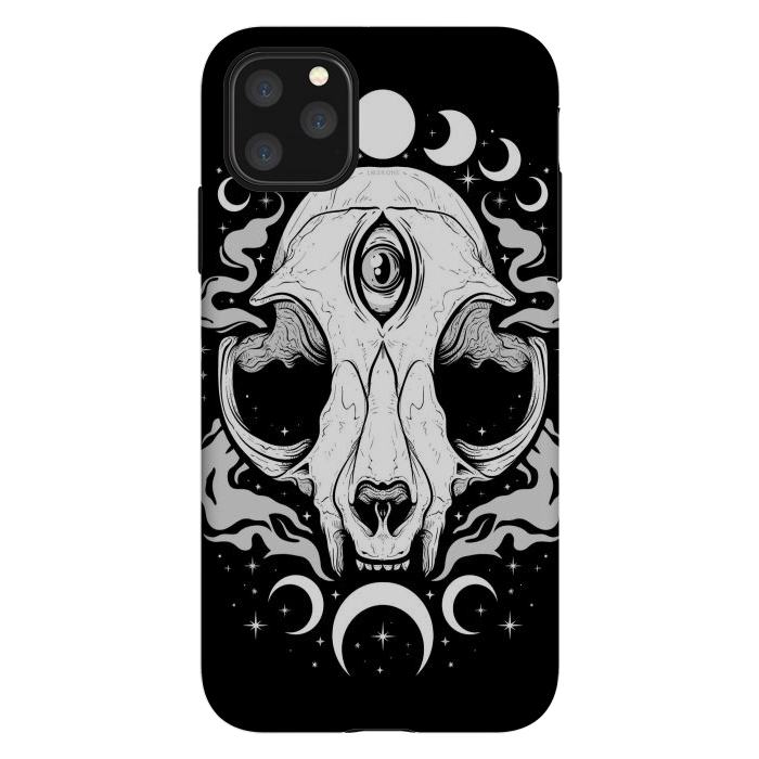 iPhone 11 Pro Max StrongFit Occult Moon Cat by LM2Kone