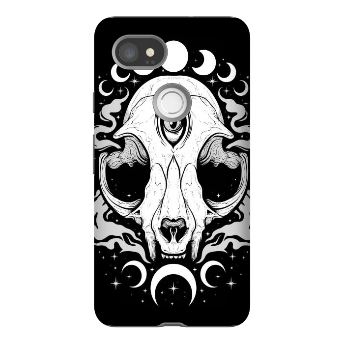 Pixel 2XL StrongFit Occult Moon Cat by LM2Kone