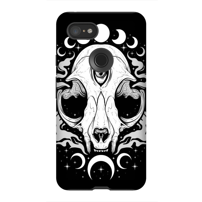 Pixel 3XL StrongFit Occult Moon Cat by LM2Kone