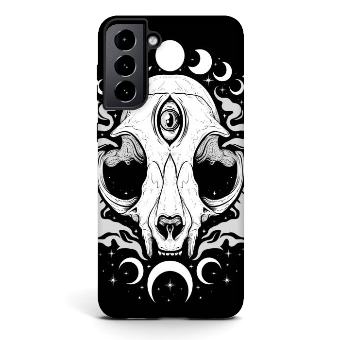 Galaxy S21 plus StrongFit Occult Moon Cat by LM2Kone