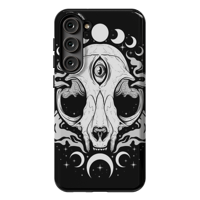 Galaxy S23 Plus StrongFit Occult Moon Cat by LM2Kone