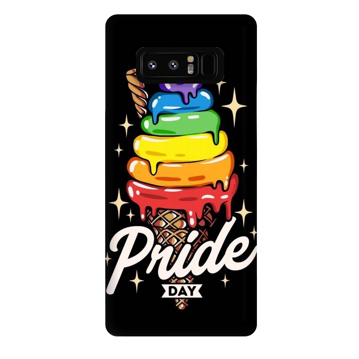 Galaxy Note 8 StrongFit Rainbow Pride Ice Cream by LM2Kone