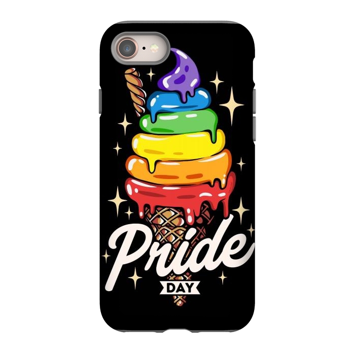 iPhone 8 StrongFit Rainbow Pride Ice Cream by LM2Kone