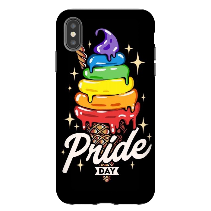 iPhone Xs Max StrongFit Rainbow Pride Ice Cream by LM2Kone