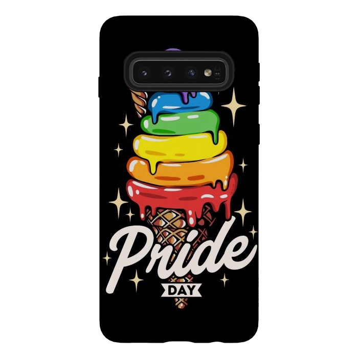 Galaxy S10 StrongFit Rainbow Pride Ice Cream by LM2Kone