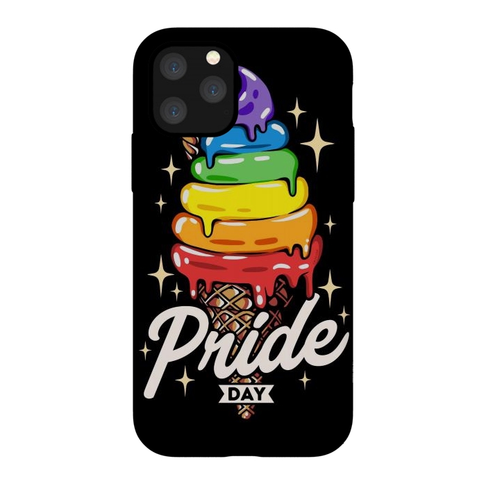 iPhone 11 Pro StrongFit Rainbow Pride Ice Cream by LM2Kone