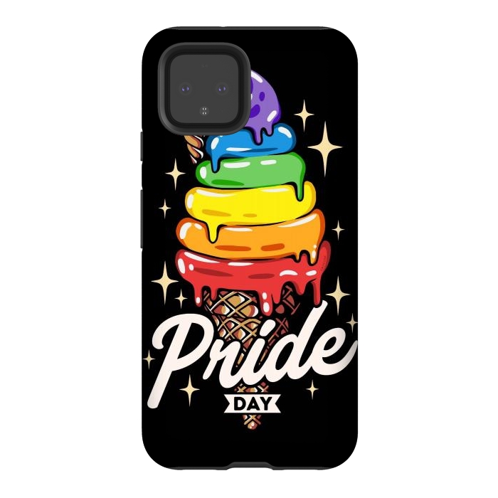 Pixel 4 StrongFit Rainbow Pride Ice Cream by LM2Kone