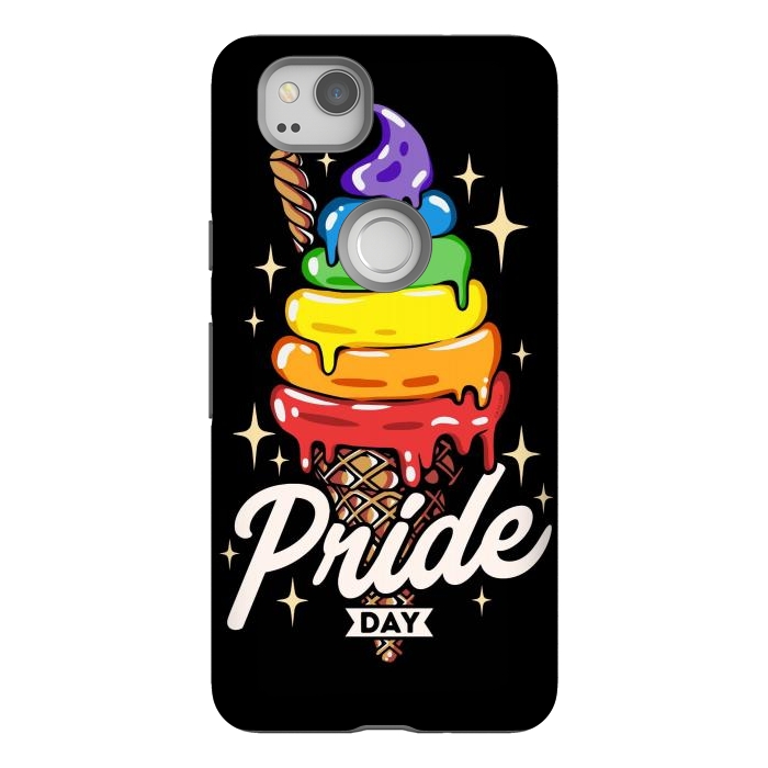 Pixel 2 StrongFit Rainbow Pride Ice Cream by LM2Kone