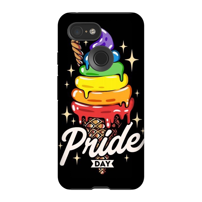 Pixel 3 StrongFit Rainbow Pride Ice Cream by LM2Kone