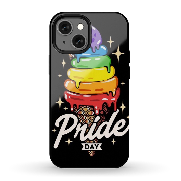 iPhone 12 mini StrongFit Rainbow Pride Ice Cream by LM2Kone