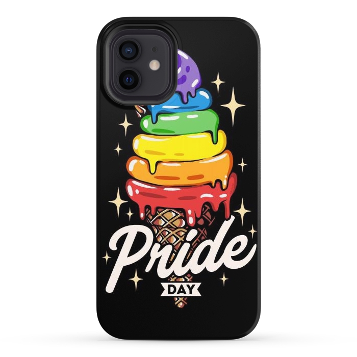 iPhone 12 StrongFit Rainbow Pride Ice Cream by LM2Kone