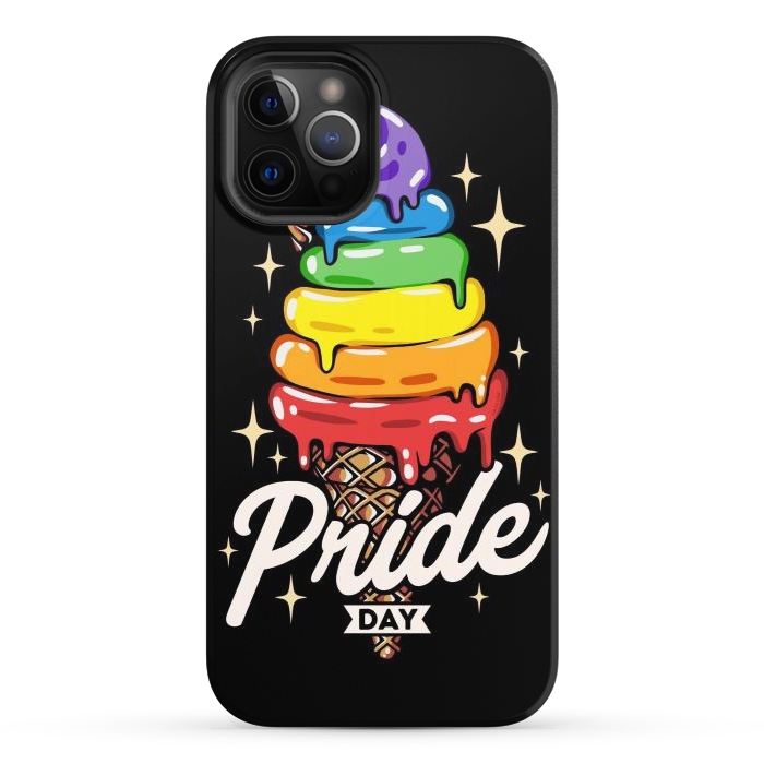 iPhone 12 Pro StrongFit Rainbow Pride Ice Cream by LM2Kone
