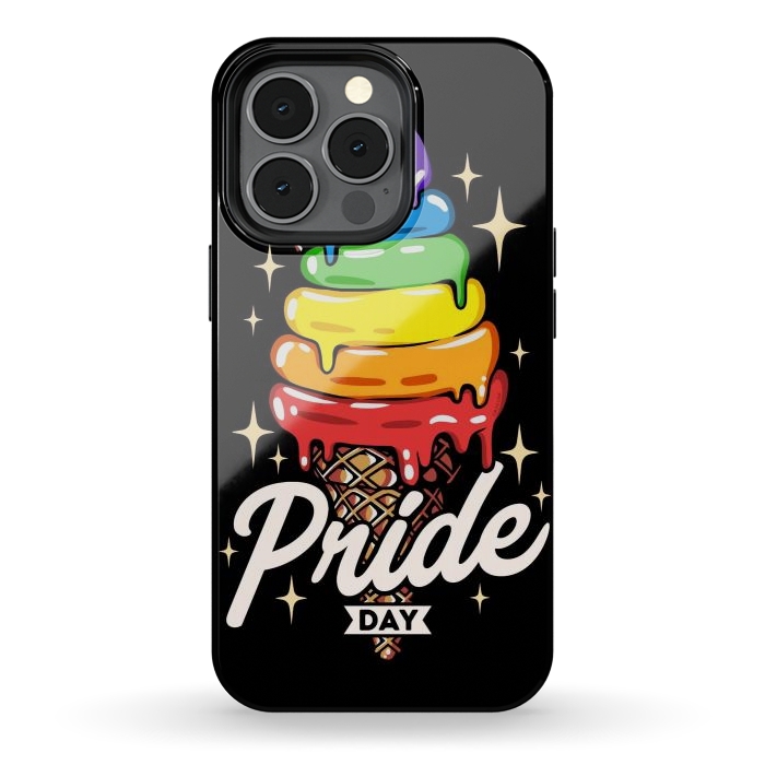 iPhone 13 pro StrongFit Rainbow Pride Ice Cream by LM2Kone