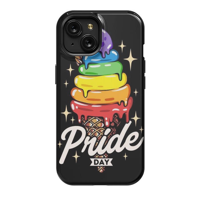 iPhone 15 StrongFit Rainbow Pride Ice Cream by LM2Kone