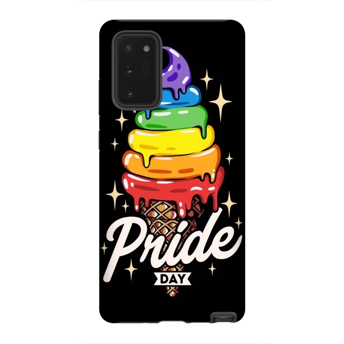 Galaxy Note 20 StrongFit Rainbow Pride Ice Cream by LM2Kone