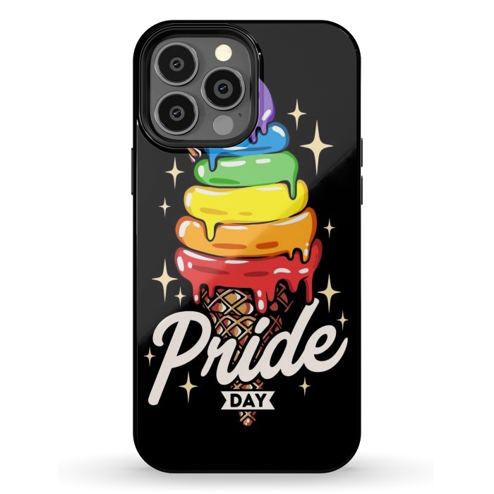 iPhone 13 Pro Max StrongFit Rainbow Pride Ice Cream by LM2Kone