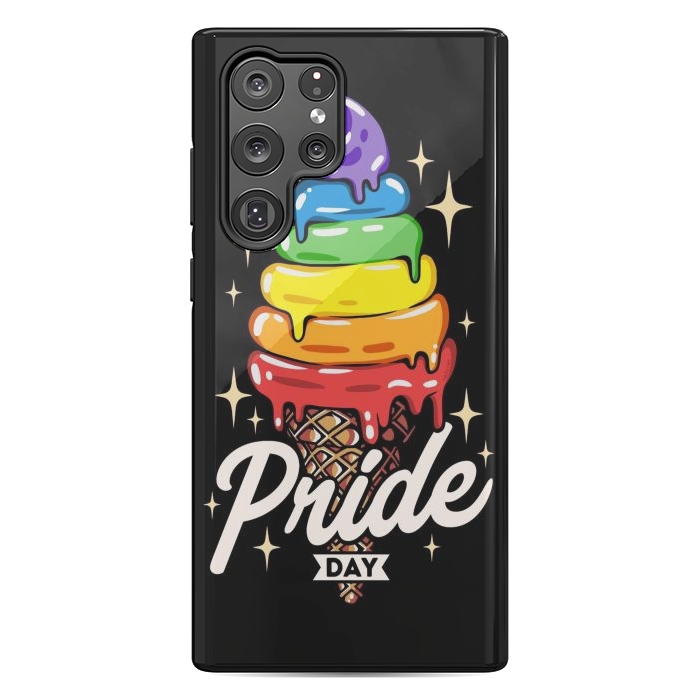 Galaxy S22 Ultra StrongFit Rainbow Pride Ice Cream by LM2Kone