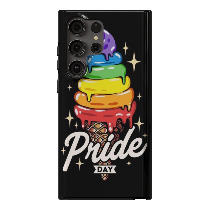 Galaxy S23 Ultra StrongFit Rainbow Pride Ice Cream by LM2Kone