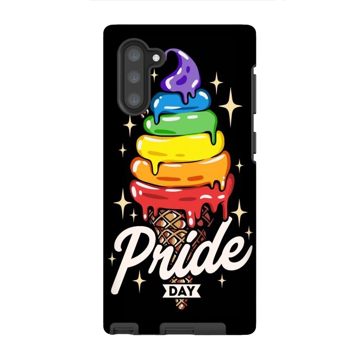 Galaxy Note 10 StrongFit Rainbow Pride Ice Cream by LM2Kone