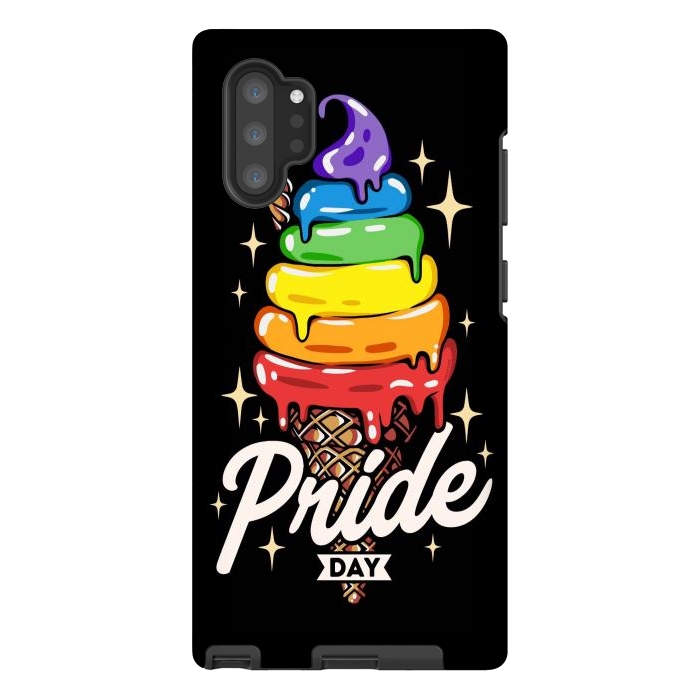 Galaxy Note 10 plus StrongFit Rainbow Pride Ice Cream by LM2Kone
