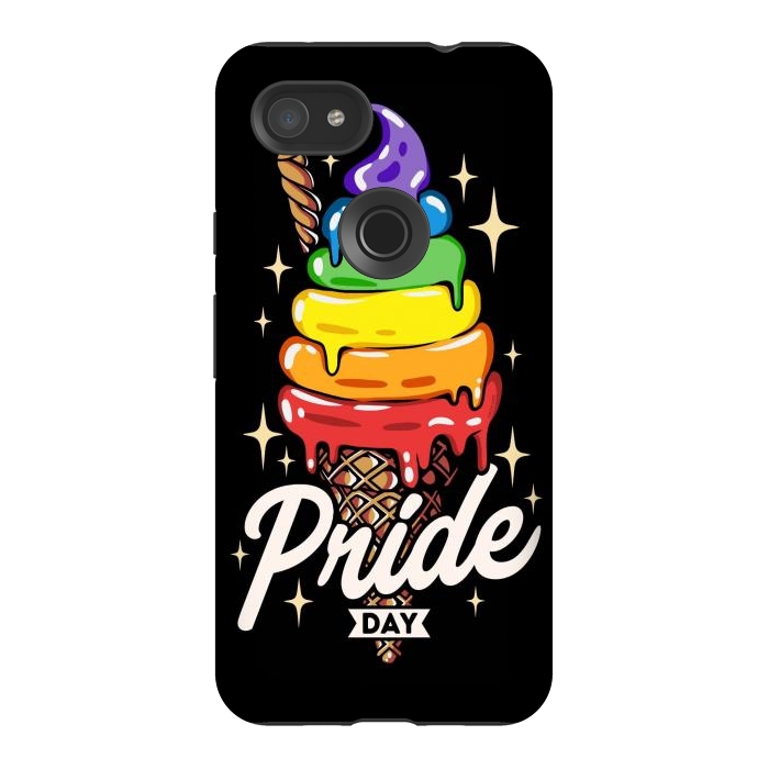 Pixel 3AXL StrongFit Rainbow Pride Ice Cream by LM2Kone