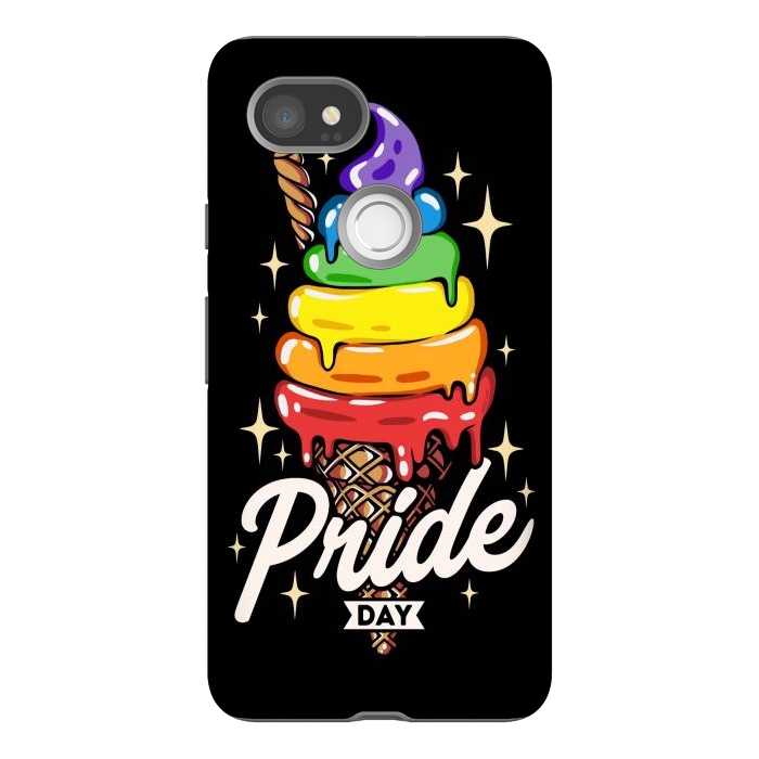 Pixel 2XL StrongFit Rainbow Pride Ice Cream by LM2Kone