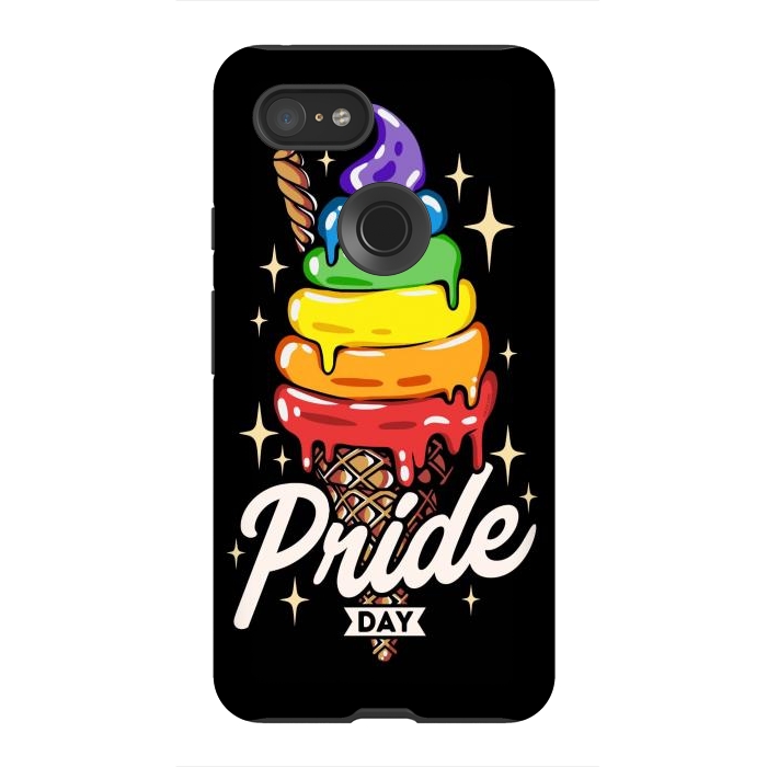 Pixel 3XL StrongFit Rainbow Pride Ice Cream by LM2Kone