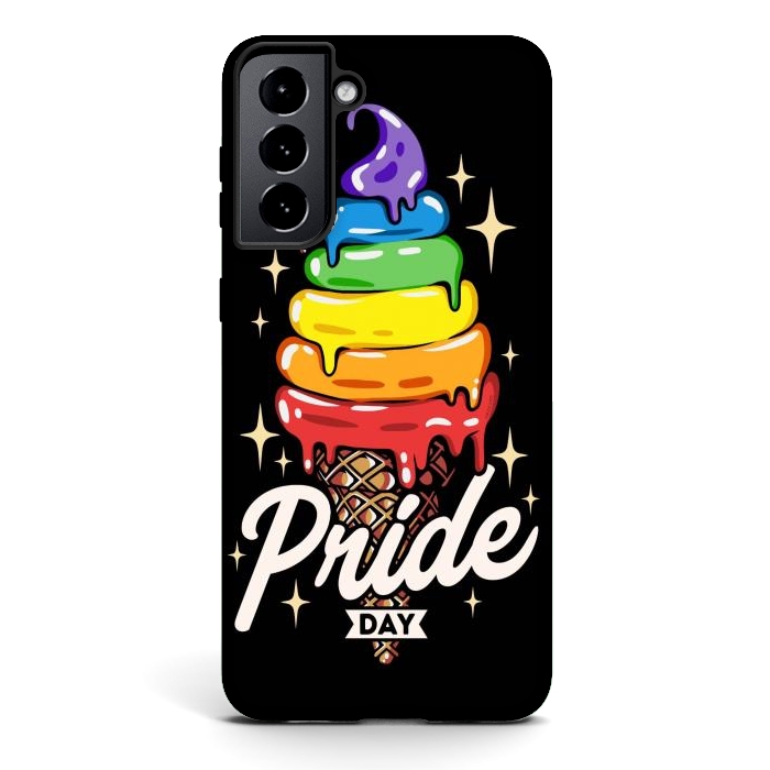 Galaxy S21 StrongFit Rainbow Pride Ice Cream by LM2Kone