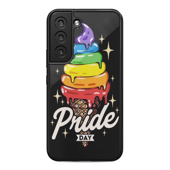 Galaxy S22 StrongFit Rainbow Pride Ice Cream by LM2Kone