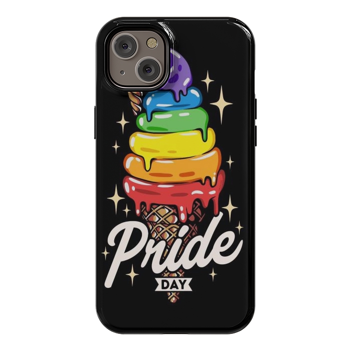 iPhone 14 Plus StrongFit Rainbow Pride Ice Cream by LM2Kone