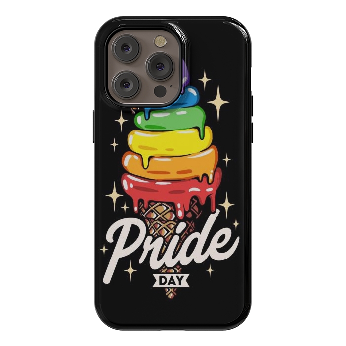 iPhone 14 Pro max StrongFit Rainbow Pride Ice Cream by LM2Kone