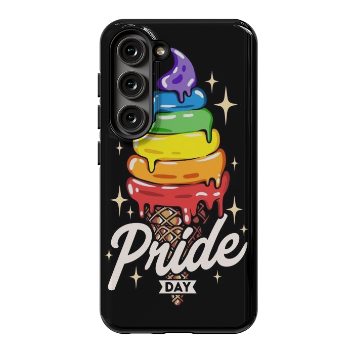 Galaxy S23 StrongFit Rainbow Pride Ice Cream by LM2Kone