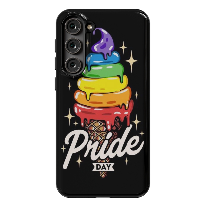 Galaxy S23 Plus StrongFit Rainbow Pride Ice Cream by LM2Kone