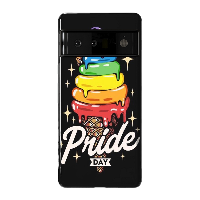 Pixel 6 Pro StrongFit Rainbow Pride Ice Cream by LM2Kone