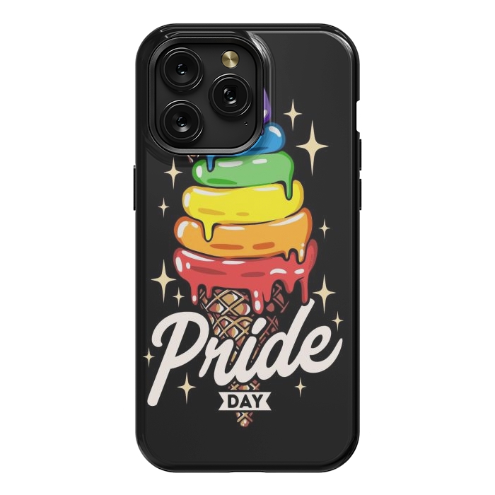iPhone 15 Pro Max StrongFit Rainbow Pride Ice Cream by LM2Kone