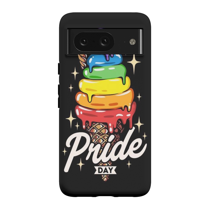 Pixel 8 StrongFit Rainbow Pride Ice Cream by LM2Kone